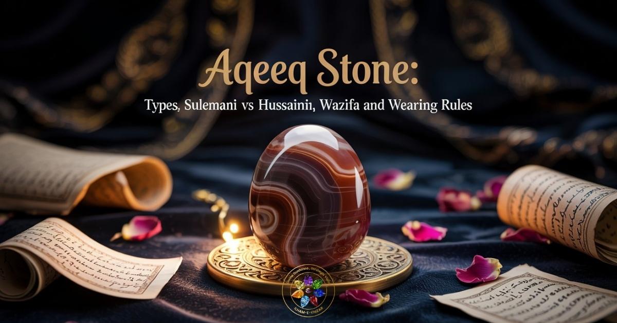Aqeeq Stone Types Sulemani vs Hussaini and Wearing Rules