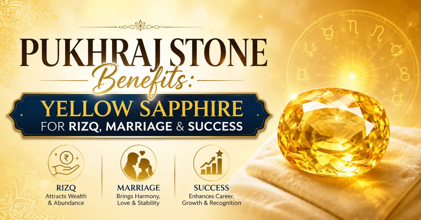 pukhraj stone benefits - Yellow Sapphire